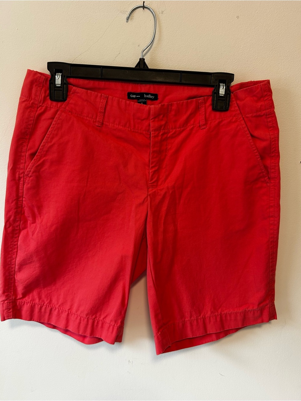 GAP Women's Dark Pink Chino Bermuda Shorts